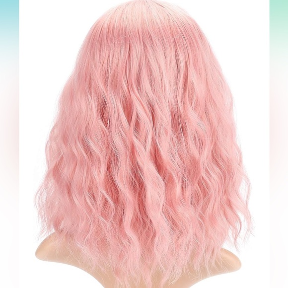 Pastel Bright Pink Wig - Picture 4 of 6